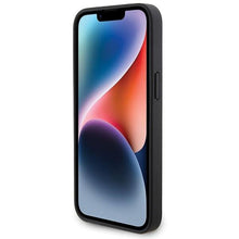 Заредете изображение във визуализатора на галерията – BMW BMHCP15X22PTDK iPhone 15 Pro Max 6.7" black/black Leather Stamp Tricolor
