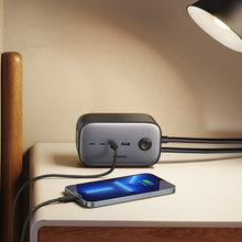 Заредете изображение във визуализатора на галерията – Ugreen wall charger GaN USB C / USB AC power strip black (CD270)
