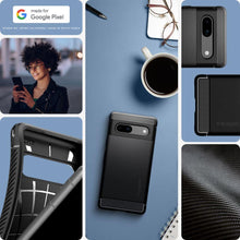 Заредете изображение във визуализатора на галерията – Spigen RUGGED ARMOR GOOGLE PIXEL 7A MATTE BLACK
