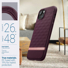 Заредете изображение във визуализатора на галерията – CASEOLOGY PARALLAX MAG MAGSAFE IPHONE 15 BURGUNDY
