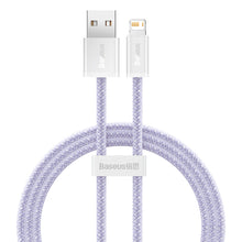 Заредете изображение във визуализатора на галерията – Baseus Dynamic 2 Series USB-A - Lightning 2.4A 480Mbps cable 1m purple
