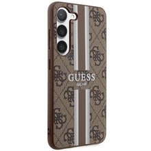 Заредете изображение във визуализатора на галерията – Guess GUHCS23SP4RPSW S23 S911 brown/brown hardcase 4G Printed Stripe
