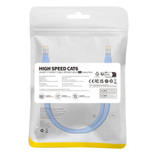 Заредете изображение във визуализатора на галерията – Baseus High Speed ​​Cat 6 RJ-45 Ethernet cable 1000Mb/s 0.5m round - blue
