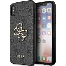 Заредете изображение във визуализатора на галерията – Original Case GUESS 4G Big Metal Logo GUHCPX4GMGGR for Iphone X/ Xs grey
