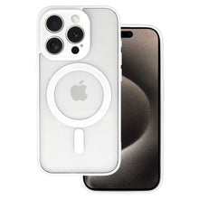 Заредете изображение във визуализатора на галерията – Acrylic Color Magsafe Case for Iphone 15 Pro Max white
