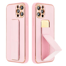 Заредете изображение във визуализатора на галерията – LEATHER Case Kickstand for SAMSUNG Galaxy A05 pink
