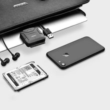Заредете изображение във визуализатора на галерията – Ugreen adapter cable for 2.5'' / 3.5'' drive (USB-A 3.0 - SATA) black (CR108)
