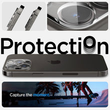 Заредете изображение във визуализатора на галерията – Spigen OPTIK.TR CAMERA PROTECTOR 2-PACK IPHONE 14 PRO / 14 PRO MAX CRYSTAL CLEAR COVER
