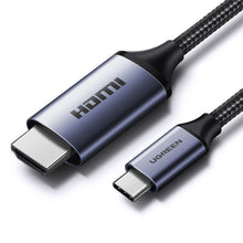 Заредете изображение във визуализатора на галерията – USB C - HDMI 2.1 8K 60Hz Cable 1.5m Ugreen CM565 - Gray
