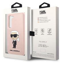 Заредете изображение във визуализатора на галерията – Karl Lagerfeld KLHCS23SSNIKBCP S23 S911 hardcase pink/pink Silicone Ikonik

