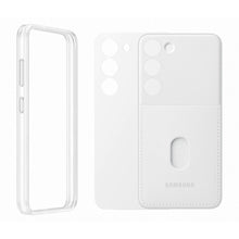 Заредете изображение във визуализатора на галерията – Samsung Frame Cover for Samsung Galaxy S23 case with interchangeable backs white (EF-MS911CWEGWW)
