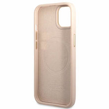 Заредете изображение във визуализатора на галерията – Guess GUHMP14SU4GPRP iPhone 14 6.1" pink/pink hard case 4G Logo Plate MagSafe
