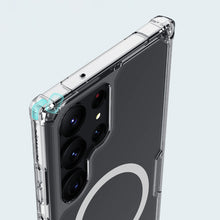 Заредете изображение във визуализатора на галерията – Nillkin Nature Pro Magnetic Case for Samsung Galaxy S23 Ultra with MagSafe armored cover white
