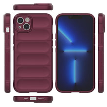 Заредете изображение във визуализатора на галерията – Magic Shield Case case for iPhone 14 Plus elastic armored case in burgundy

