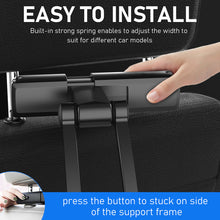 Заредете изображение във визуализатора на галерията – Magnetic car holder headrest mount Type 3 black
