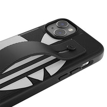 Заредете изображение във визуализатора на галерията – Adidas OR Hand Strap Case iPhone 14 Plus 6.7" black-white/black-white 50215
