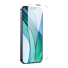 Заредете изображение във визуализатора на галерията – Baseus Tempered Glass for iPhone 14 / 13 Pro / 13 Full Screen with Speaker Cover 0.4mm + Mounting Kit
