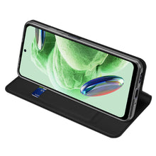 Заредете изображение във визуализатора на галерията – Dux Ducis Skin Pro Case For Xiaomi Redmi Note 12 Pro / Poco X5 Pro 5G Cover Flip Card Wallet Stand Black
