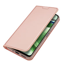 Заредете изображение във визуализатора на галерията – Dux Ducis Skin Pro Case For Xiaomi Redmi Note 12 5G / Poco X5 5G Cover Flip Card Wallet Stand Pink
