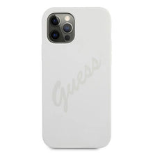 Заредете изображение във визуализатора на галерията – Guess GUHCP12MLSVSCR iPhone 12/12 Pro 6,1" kremowy/cream hardcase Script Vintage
