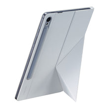 Заредете изображение във визуализатора на галерията – Flip case with stand for Samsung Galaxy Tab S9 Smart Book Cover - white
