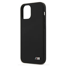 Заредете изображение във визуализатора на галерията – Etui BMW BMHCP12SMSILBK iPhone 12 mini 5,4" czarny/black hardcase Silicone M Collection
