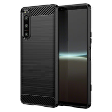 Заредете изображение във визуализатора на галерията – Carbon Case cover for Sony Xperia 5 IV flexible silicone carbon cover black
