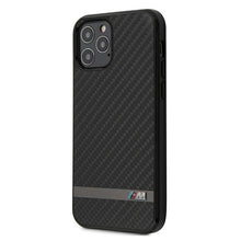 Заредете изображение във визуализатора на галерията – Etui BMW BMHCP12MASCFBK iPhone 12/12 Pro 6,1" czarny/black hardcase M Collection Carbon
