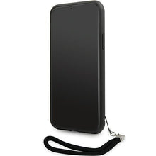 Заредете изображение във визуализатора на галерията – Original Pouch KARL LAGERFELD hardcase Sequins Cord KLHCN61PSQRKS for Iphone 11/ Xr Silver
