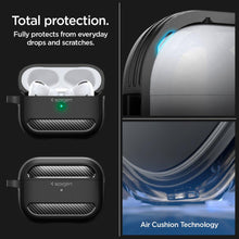 Заредете изображение във визуализатора на галерията – Spigen RUGGED ARMOR Apple AIRPODS PRO 1 / 2 MATTE BLACK
