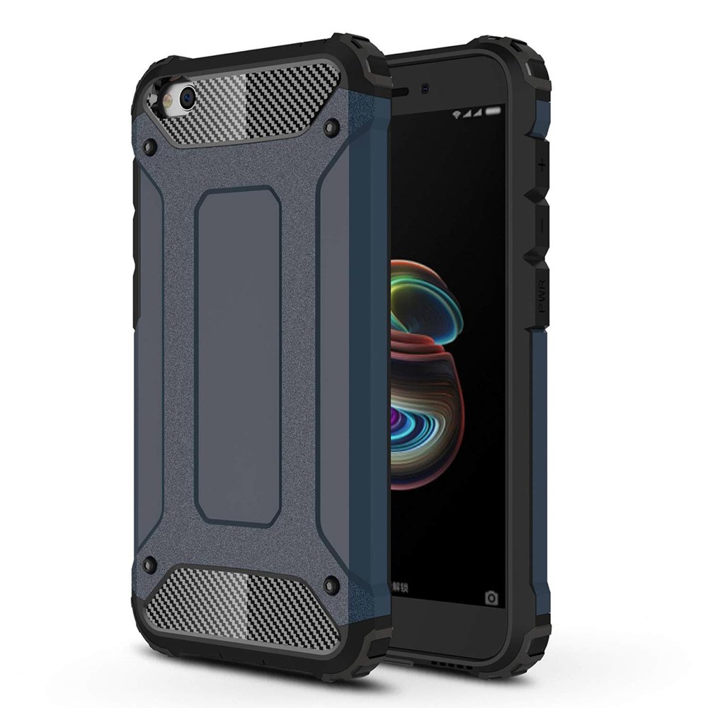 Hybrid Armor Case Tough Rugged Cover for Xiaomi Redmi Go blue - TopMag