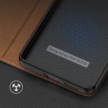 Заредете изображение във визуализатора на галерията – Dux Ducis Skin X2 case for Xiaomi Redmi Note 12 Pro+ flip cover wallet stand brown
