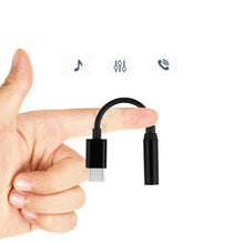 Заредете изображение във визуализатора на галерията – Adapter from USB Type C to audio 3.5 mini jack white - TopMag
