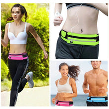 Заредете изображение във визуализатора на галерията – Ultimate Running Belt with bottle holder and headphone outlet rose - TopMag
