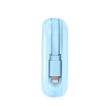 Заредете изображение във визуализатора на галерията – Joyroom powerbank 10000mAh Jelly Series 22.5W with built-in Lightning cable blue (JR-L003)
