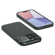 Заредете изображение във визуализатора на галерията – Spigen OPTIK ARMOR MAG MAGSAFE IPHONE 15 PRO ABYSS GREEN
