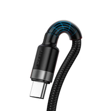 Заредете изображение във визуализатора на галерията – Baseus Cafule cable USB Type C SuperCharge 40W Quick Charge 3.0 QC 3.0 cable 1m gray-black (CATKLF-PG1) - TopMag
