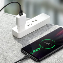 Заредете изображение във визуализатора на галерията – Baseus Cafule cable USB Type C SuperCharge 40W Quick Charge 3.0 QC 3.0 cable 1m gray-black (CATKLF-PG1) - TopMag
