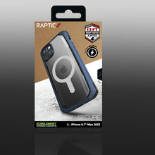 Заредете изображение във визуализатора на галерията – Raptic X-Doria Secure Case for iPhone 14 Plus with MagSafe armored blue cover
