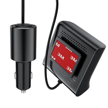 Заредете изображение във визуализатора на галерията – Acefast car charger 3 x usb a + type c qc3.0 pd90w pps afc fcp lcd docking station b8 black
