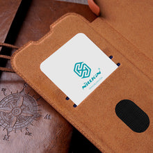 Заредете изображение във визуализатора на галерията – Nillkin Qin Leather Pro Case for Samsung Galaxy A54 5G Flip Cover Camera Cover Brown
