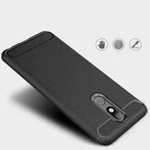 Заредете изображение във визуализатора на галерията – Carbon Case Flexible Cover TPU Case for LG K40 X420 black - TopMag

