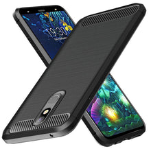 Заредете изображение във визуализатора на галерията – Carbon Case Flexible Cover TPU Case for LG K40 X420 black - TopMag
