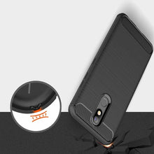 Заредете изображение във визуализатора на галерията – Carbon Case Flexible Cover TPU Case for LG K40 X420 black - TopMag

