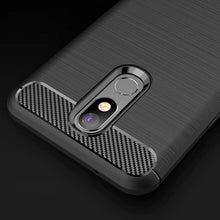 Заредете изображение във визуализатора на галерията – Carbon Case Flexible Cover TPU Case for LG K40 X420 black - TopMag
