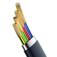 Заредете изображение във визуализатора на галерията – Baseus Simple HW Quick Charge Charging Data Cable USB For Type-C 5A 40W 23cm gold (CATMBJ-BV3) - TopMag
