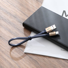Заредете изображение във визуализатора на галерията – Baseus Simple HW Quick Charge Charging Data Cable USB For Type-C 5A 40W 23cm gold (CATMBJ-BV3) - TopMag
