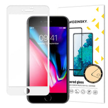 Заредете изображение във визуализатора на галерията – Wozinsky Tempered Glass Full Glue Super Tough Screen Protector Full Coveraged with Frame Case Friendly for iPhone SE 2022 / SE 2020 / iPhone 8 / iPhone 7 white - TopMag
