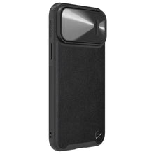 Заредете изображение във визуализатора на галерията – Nillkin CamShield Leather S Case iPhone 14 Pro cover with camera cover black
