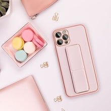 Заредете изображение във визуализатора на галерията – LEATHER Case Kickstand for SAMSUNG Galaxy A05 pink
